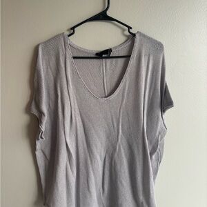 Urban Outfitters Light Gray Short Sleeve Top